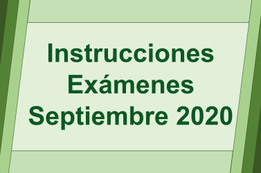 Instrucciones para los exámenes presenciales de septiembre 2019